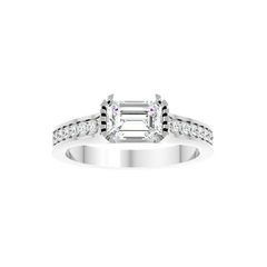 Trio Halo Diamond Ring