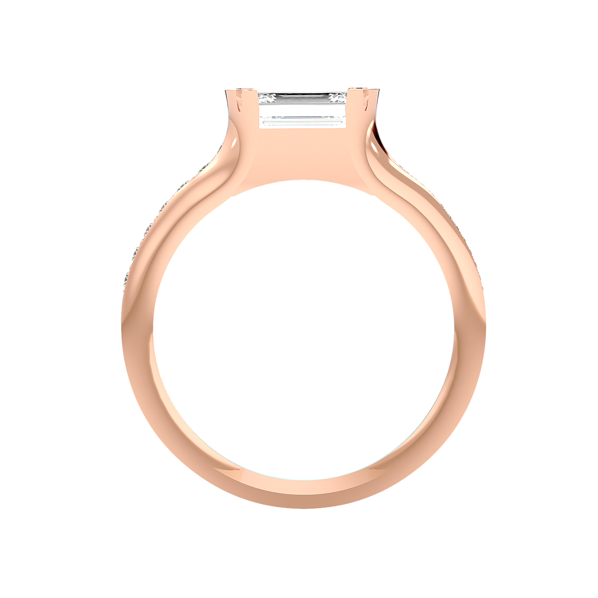 Trio Halo Diamond Ring