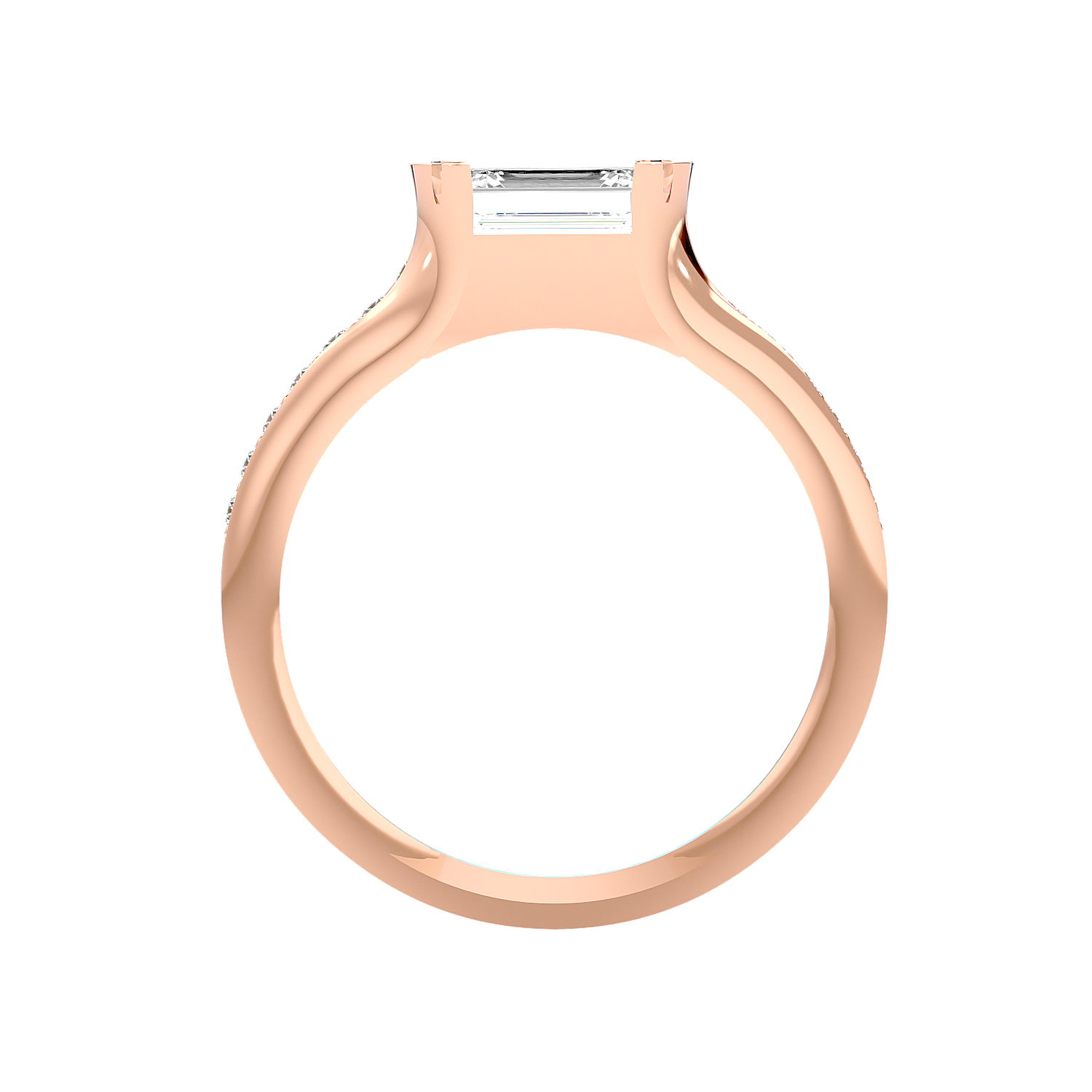 Trio Halo Diamond Ring
