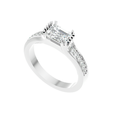 Trio Halo Diamond Ring