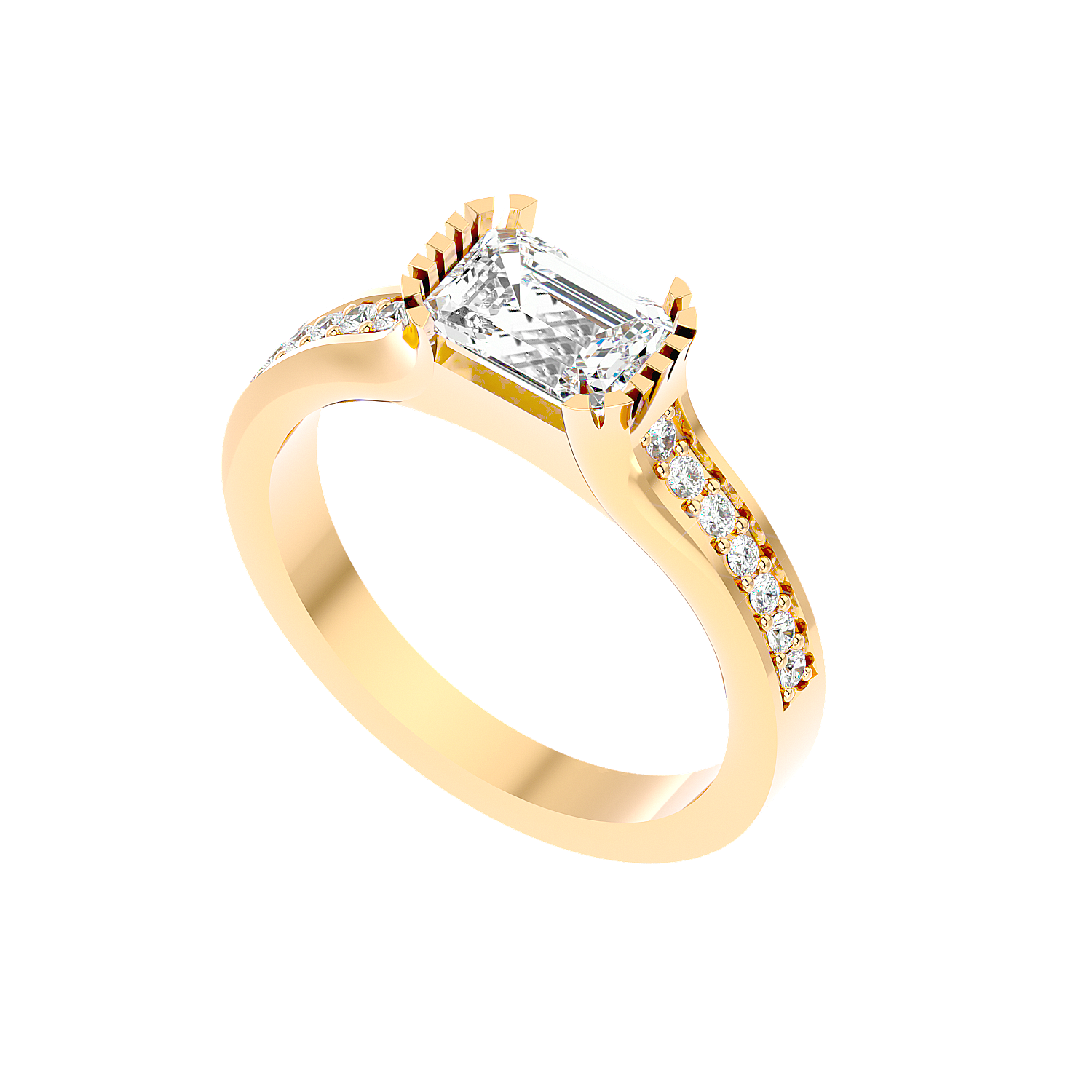 Trio Halo Diamond Ring