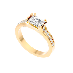 Trio Halo Diamond Ring