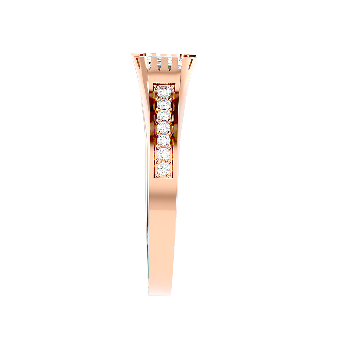 Trio Halo Diamond Ring