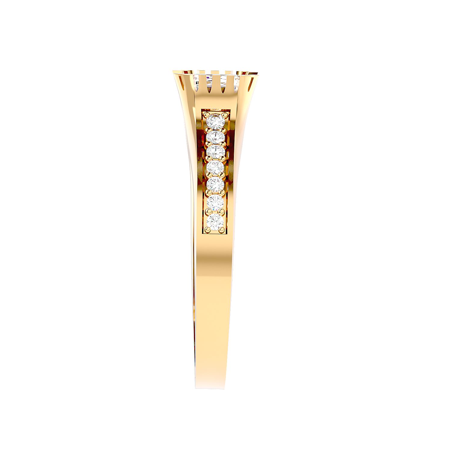 Trio Halo Diamond Ring
