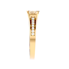 Trio Halo Diamond Ring