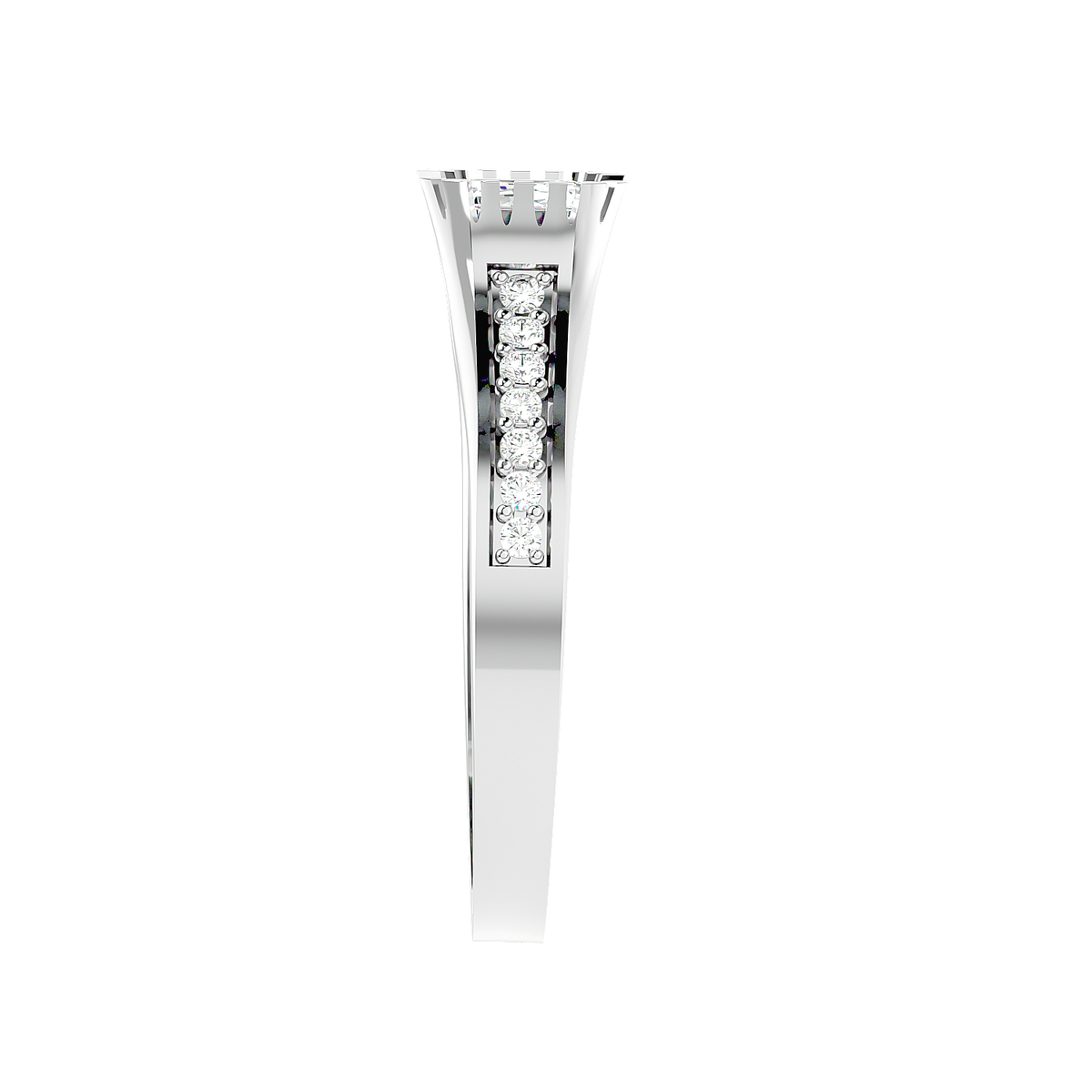 Trio Halo Diamond Ring