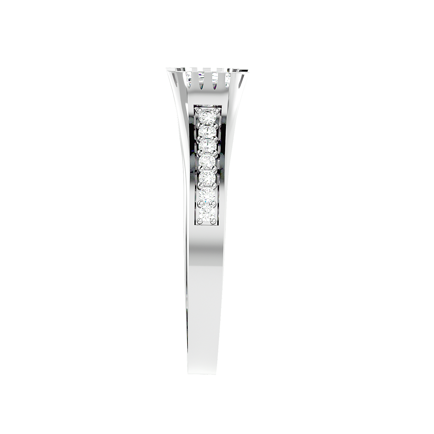 Trio Halo Diamond Ring