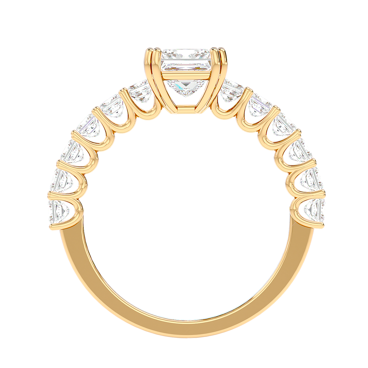 Tapered Baguette Diamond Ring