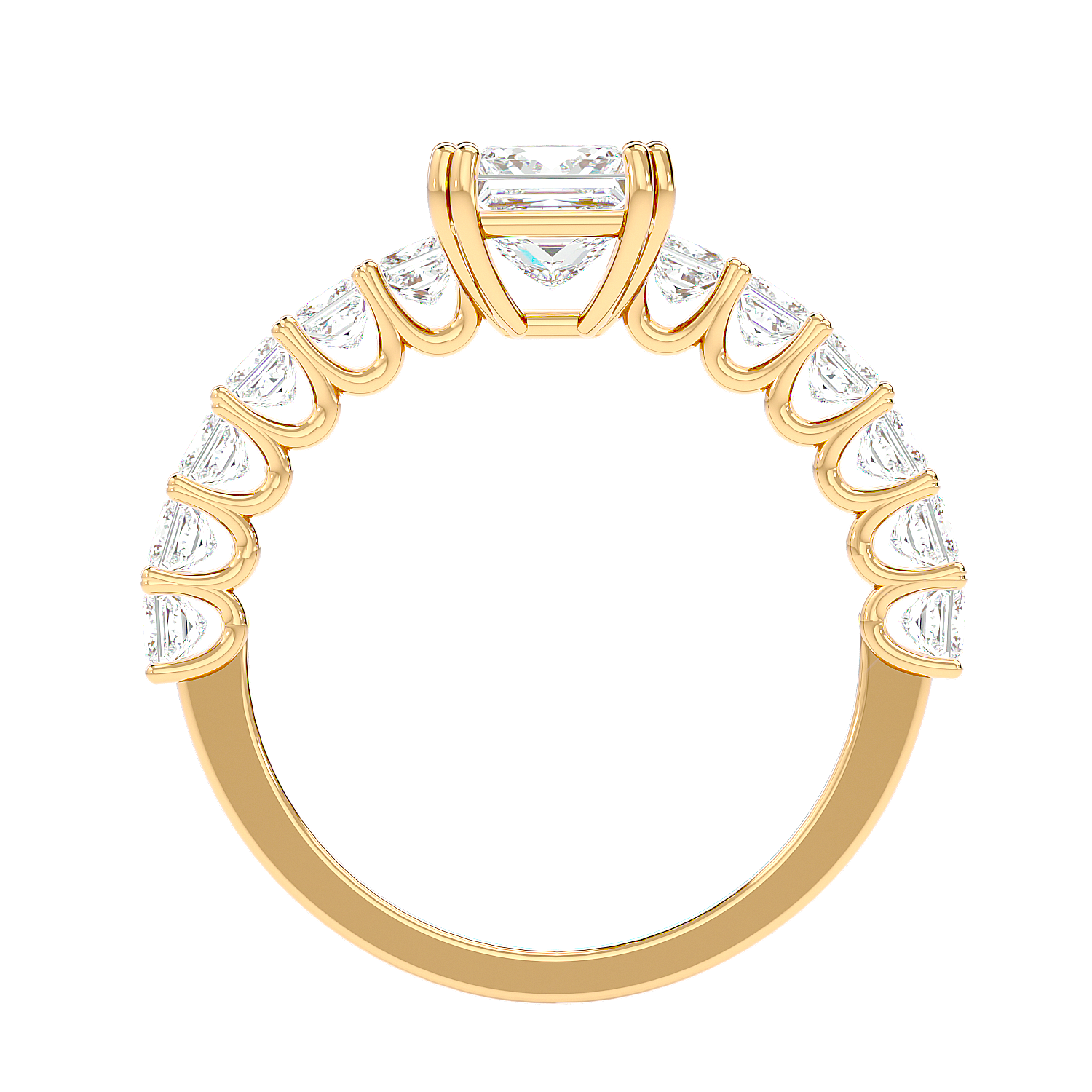 Tapered Baguette Diamond Ring