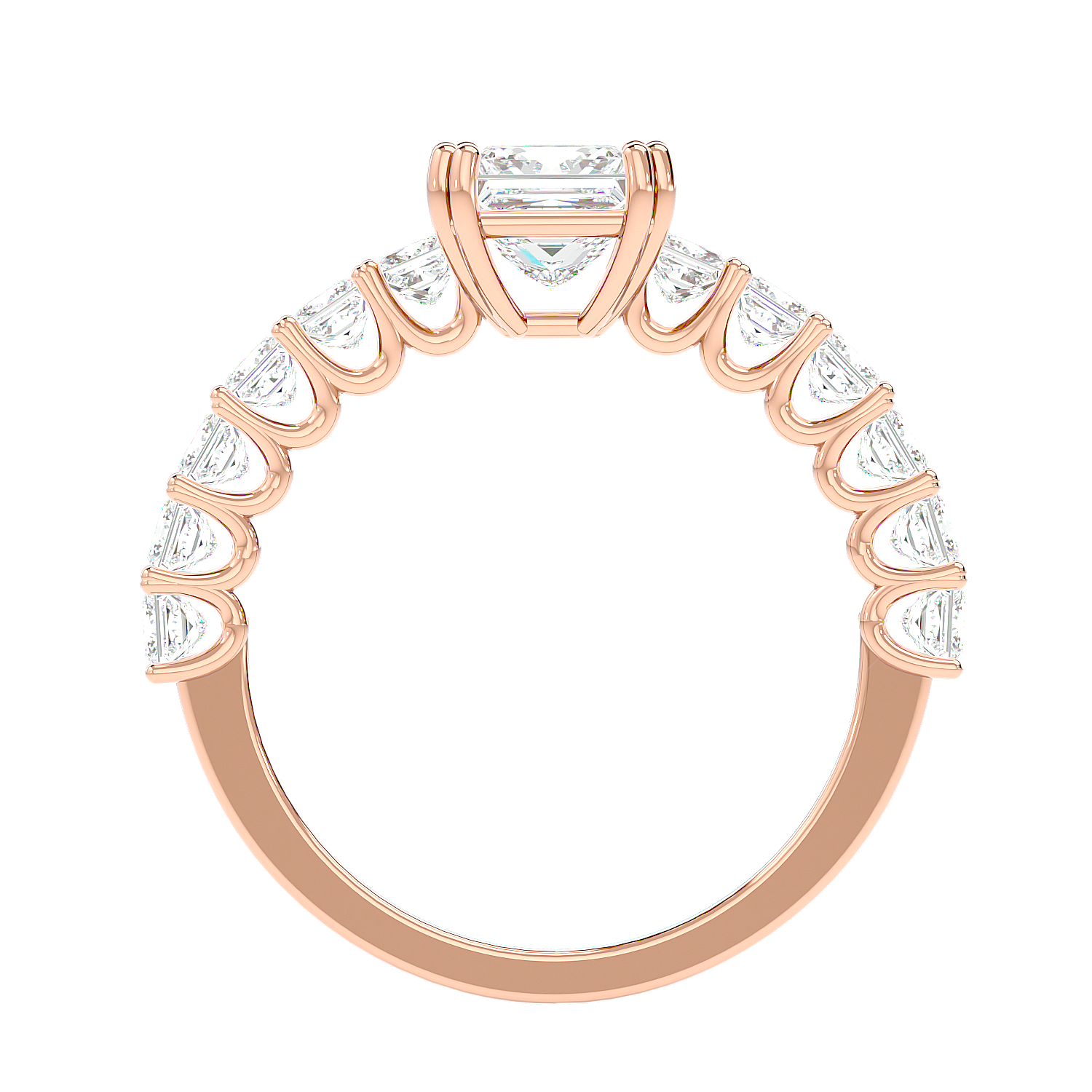 Tapered Baguette Diamond Ring