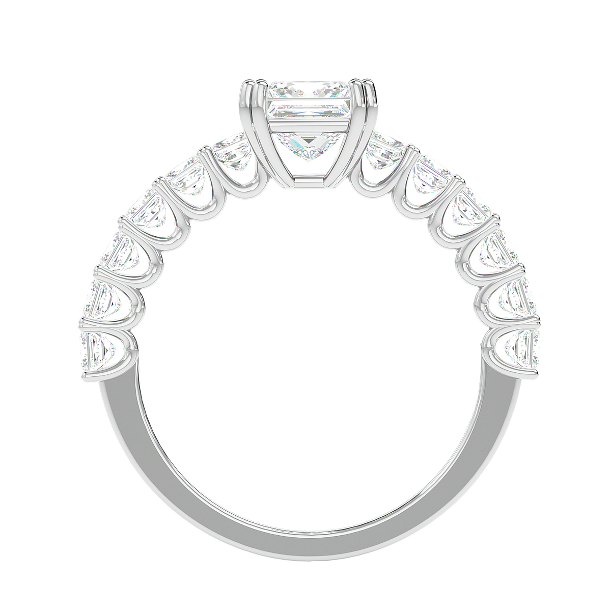 Tapered Baguette Diamond Ring