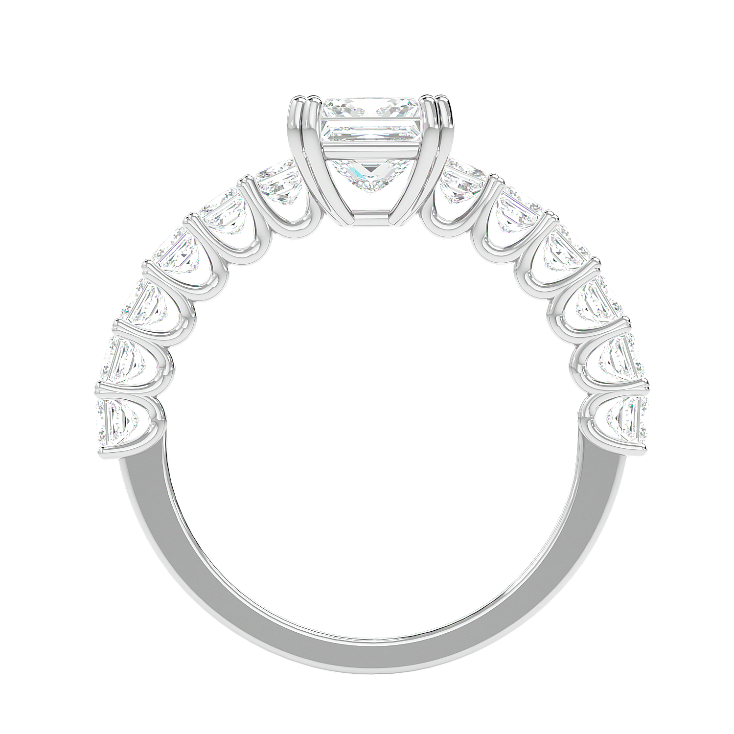 Tapered Baguette Diamond Ring