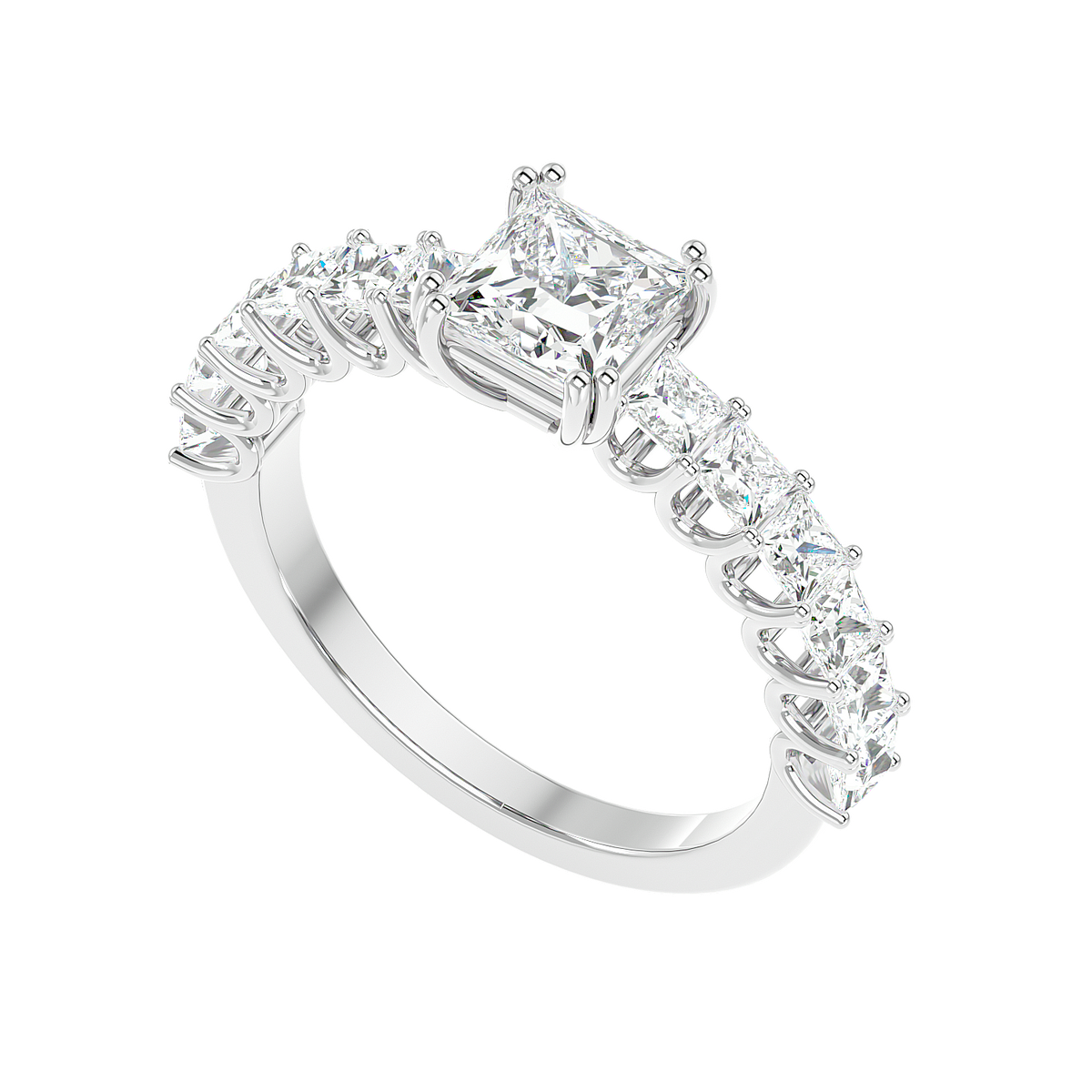 Tapered Baguette Diamond Ring
