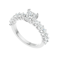 Tapered Baguette Diamond Ring