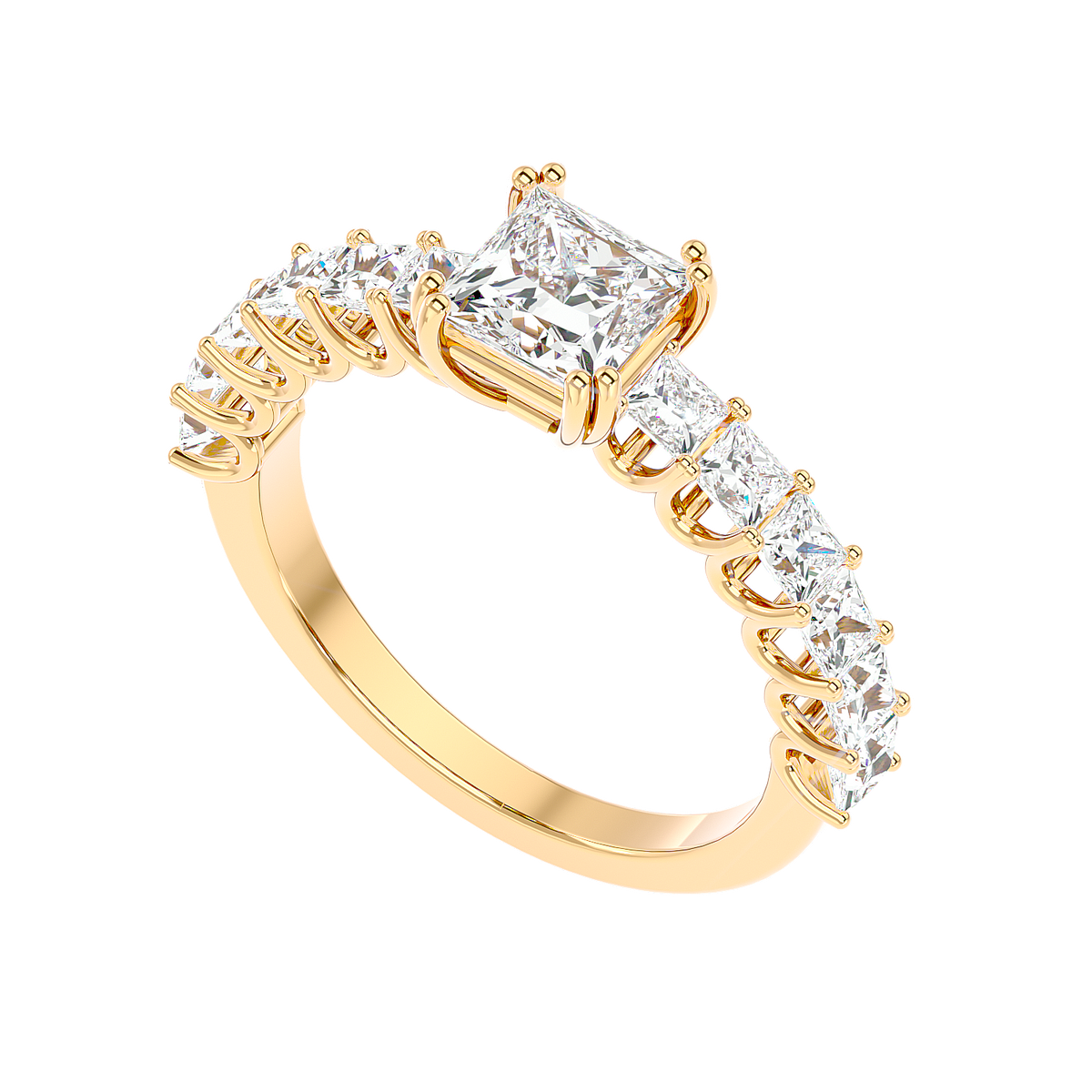 Tapered Baguette Diamond Ring