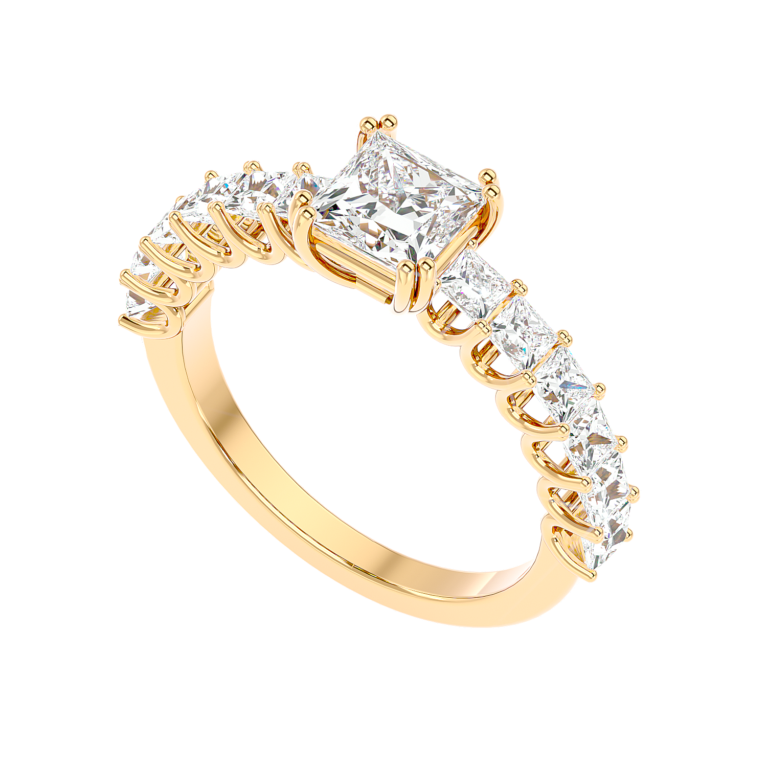 Tapered Baguette Diamond Ring