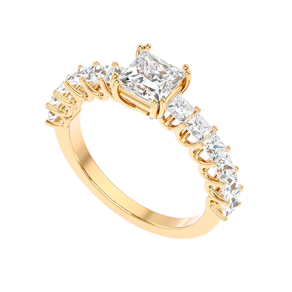 Tapered Baguette Diamond Ring