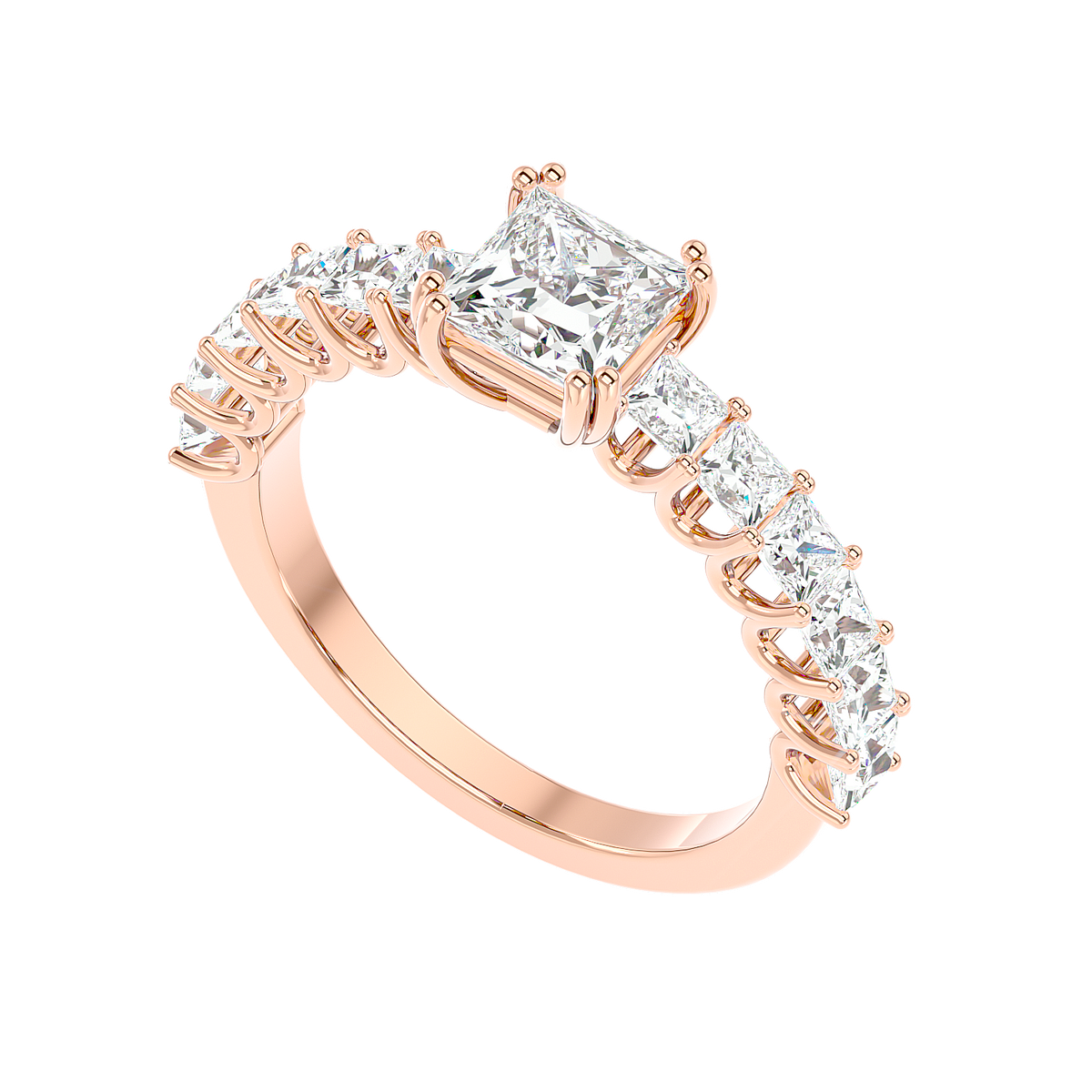 Tapered Baguette Diamond Ring