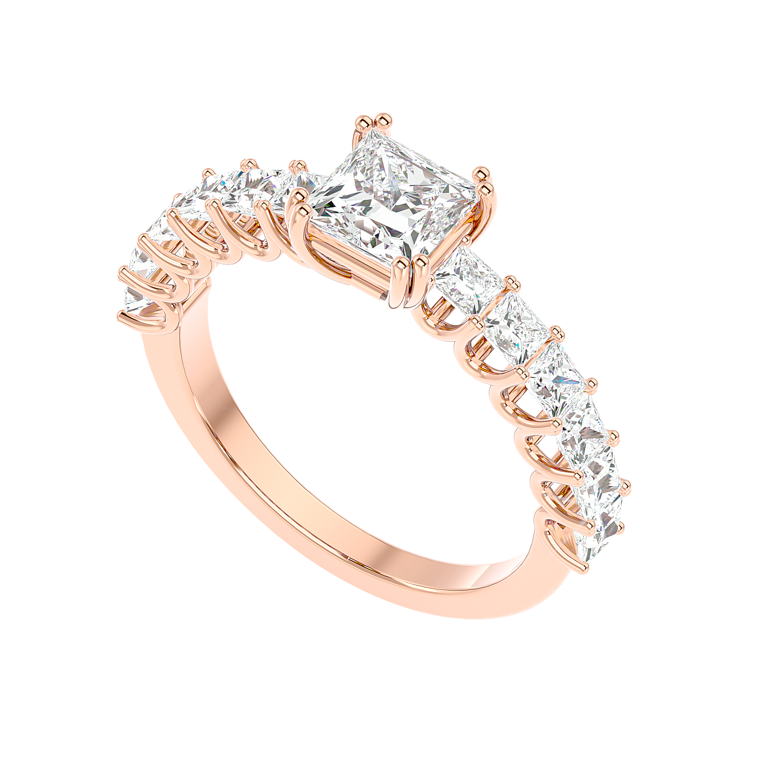 Tapered Baguette Diamond Ring