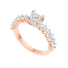 Tapered Baguette Diamond Ring