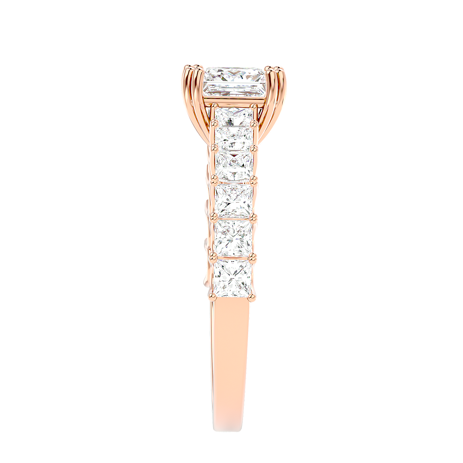 Tapered Baguette Diamond Ring
