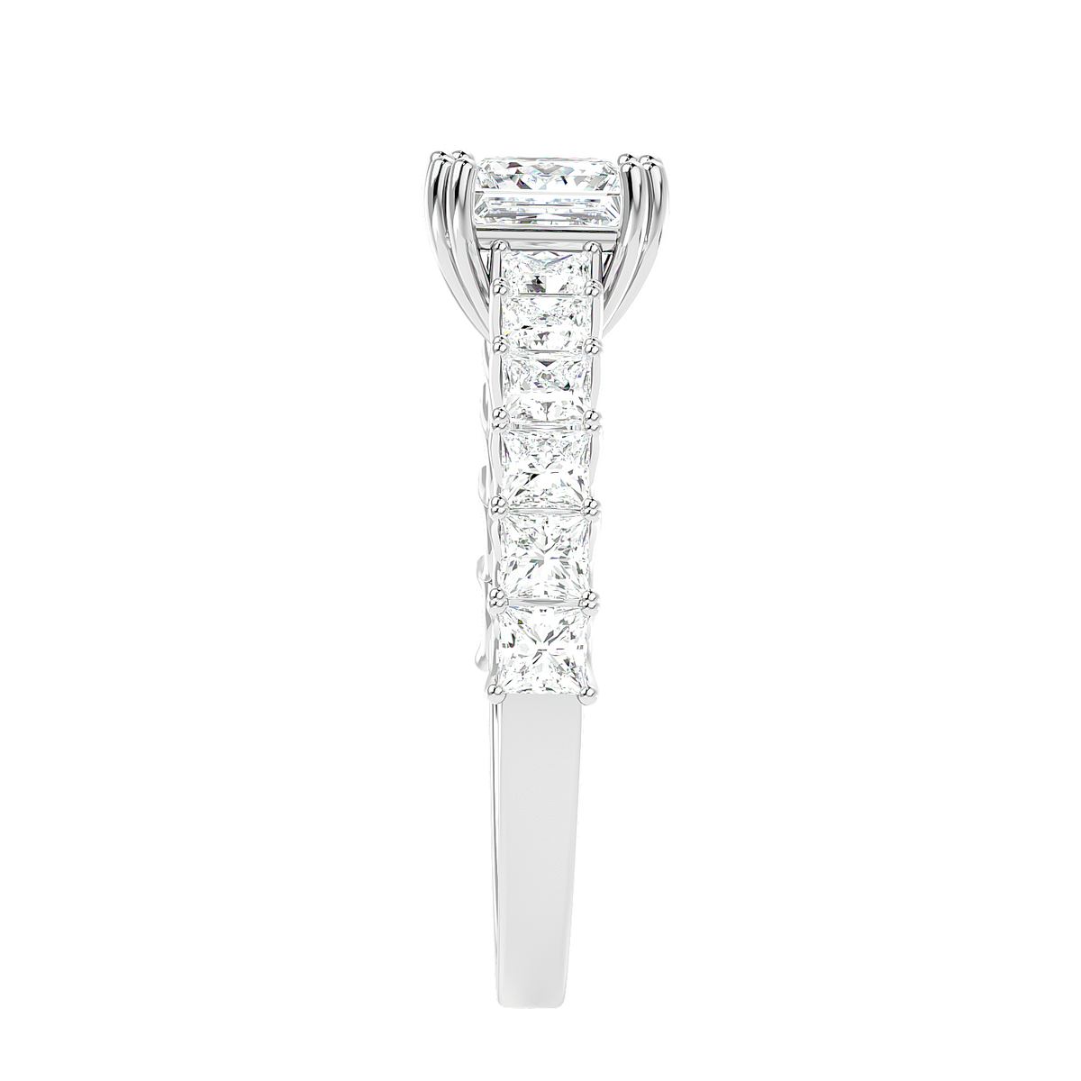Tapered Baguette Diamond Ring