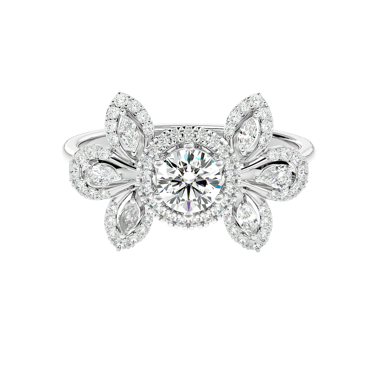 Cluster Diamond Ring