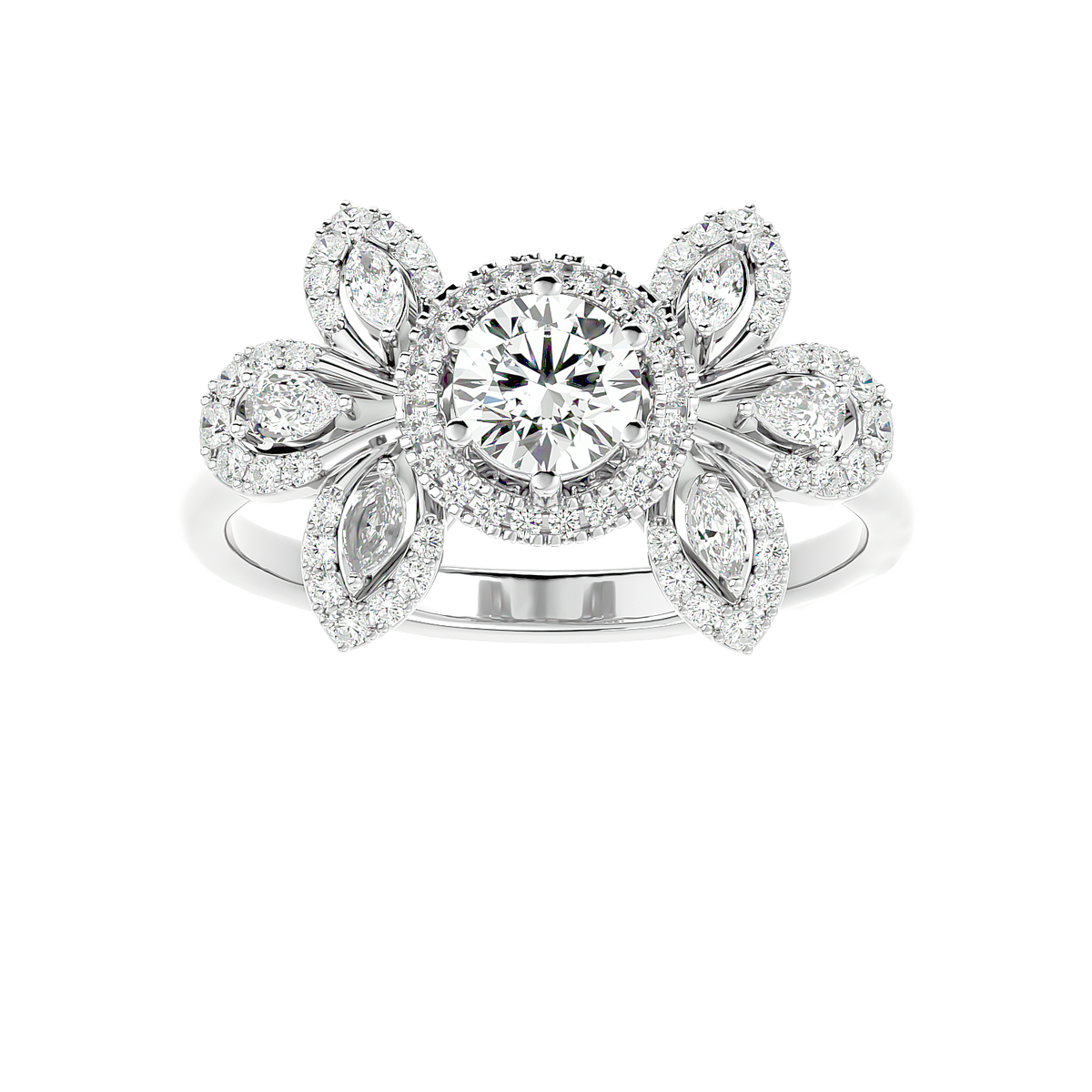 Cluster Diamond Ring