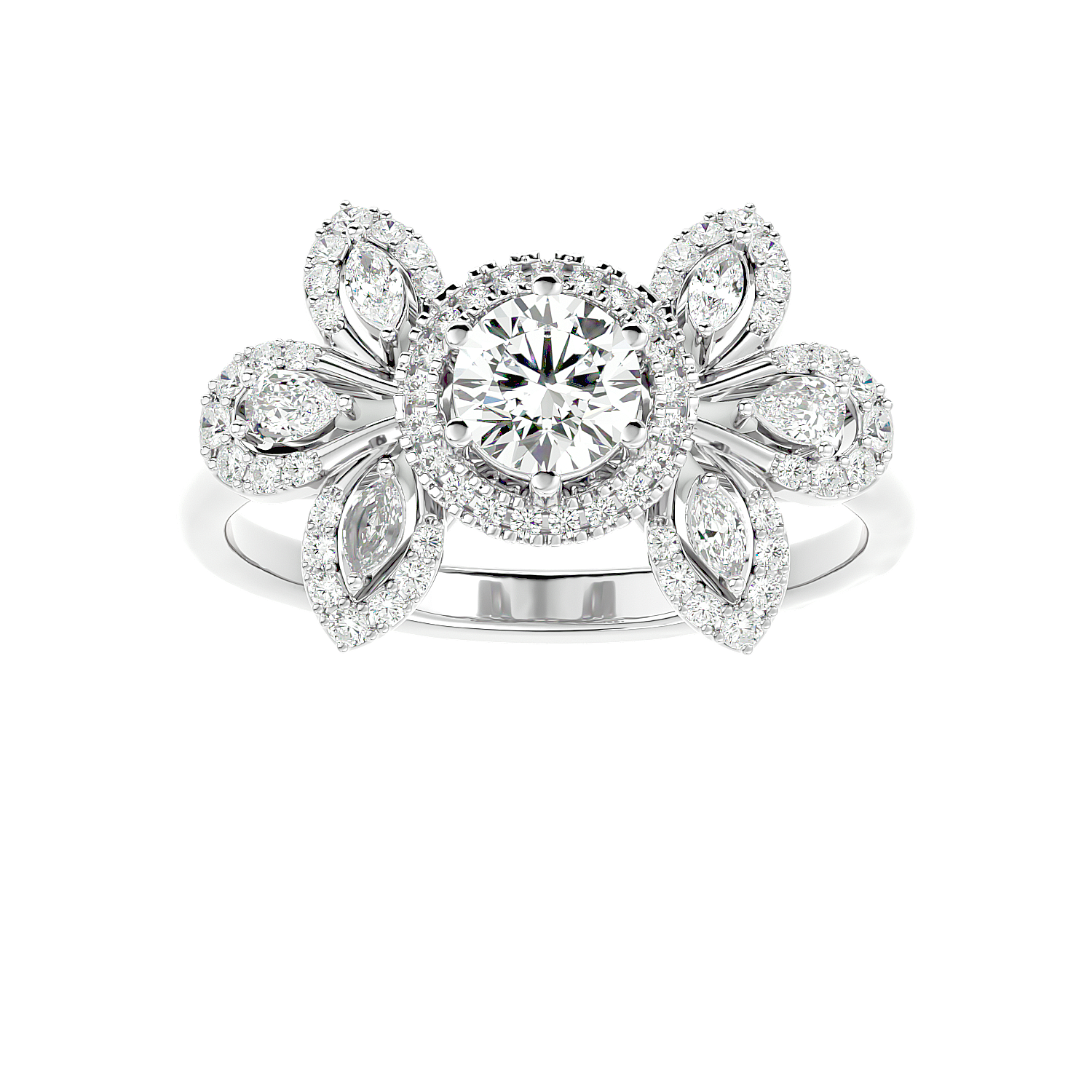 Cluster Diamond Ring