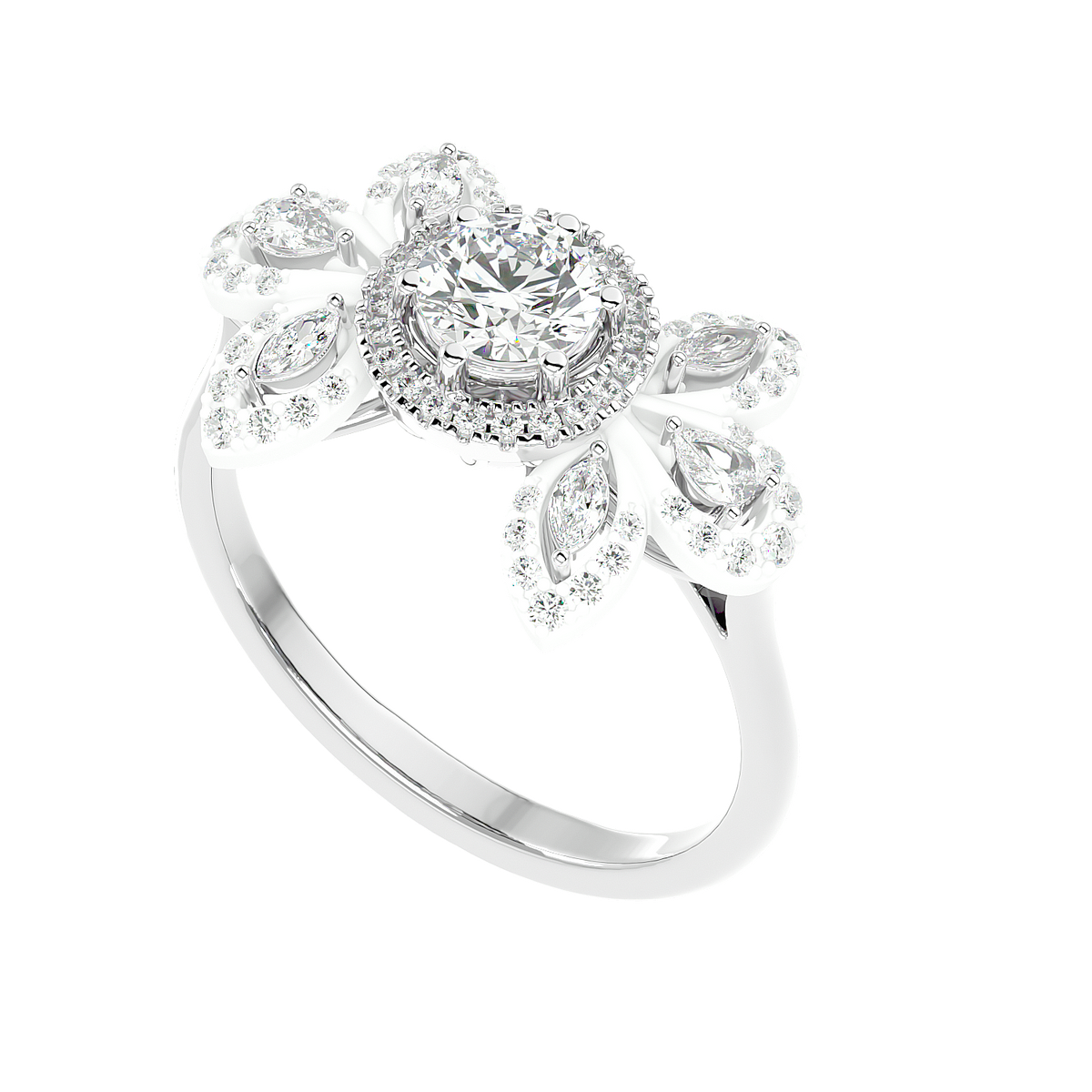 Cluster Diamond Ring