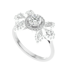 Cluster Diamond Ring