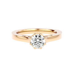 Vintage Milgrain Diamond Ring