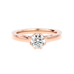 Vintage Milgrain Diamond Ring