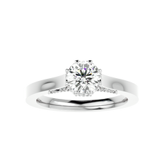 Vintage Milgrain Diamond Ring