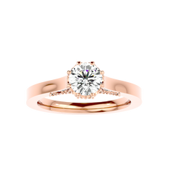 Vintage Milgrain Diamond Ring