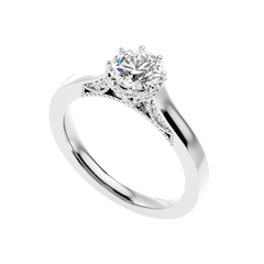 Vintage Milgrain Diamond Ring