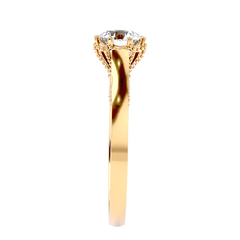 Vintage Milgrain Diamond Ring