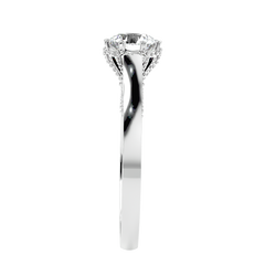 Vintage Milgrain Diamond Ring