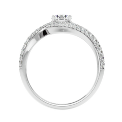 Swirl Bypass Diamond Ring