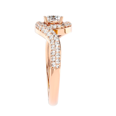 Swirl Bypass Diamond Ring
