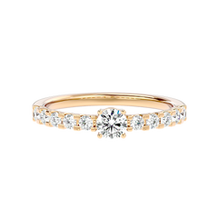 Graduated Side Stone Diamond Ring