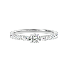 Graduated Side Stone Diamond Ring