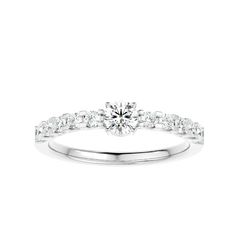 Graduated Side Stone Diamond Ring