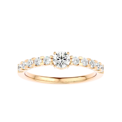 Graduated Side Stone Diamond Ring