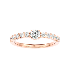 Graduated Side Stone Diamond Ring