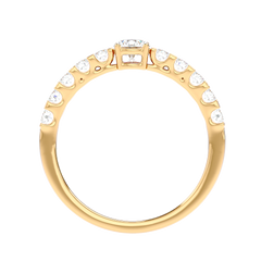 Graduated Side Stone Diamond Ring