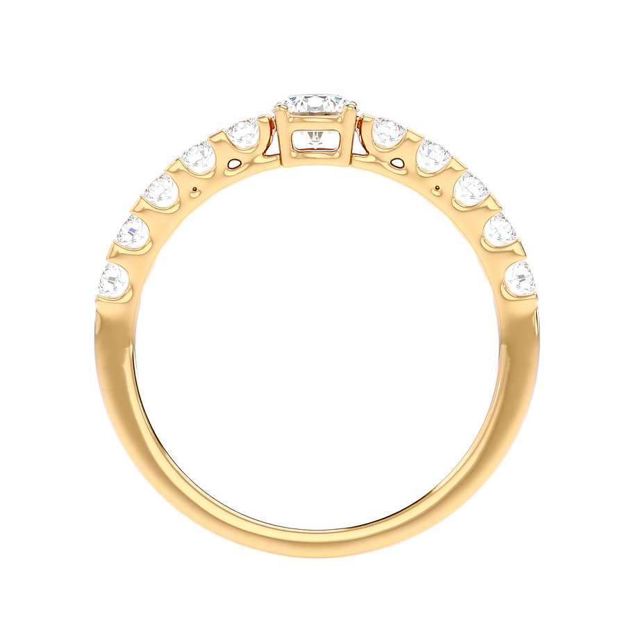 Graduated Side Stone Diamond Ring