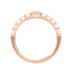 Graduated Side Stone Diamond Ring