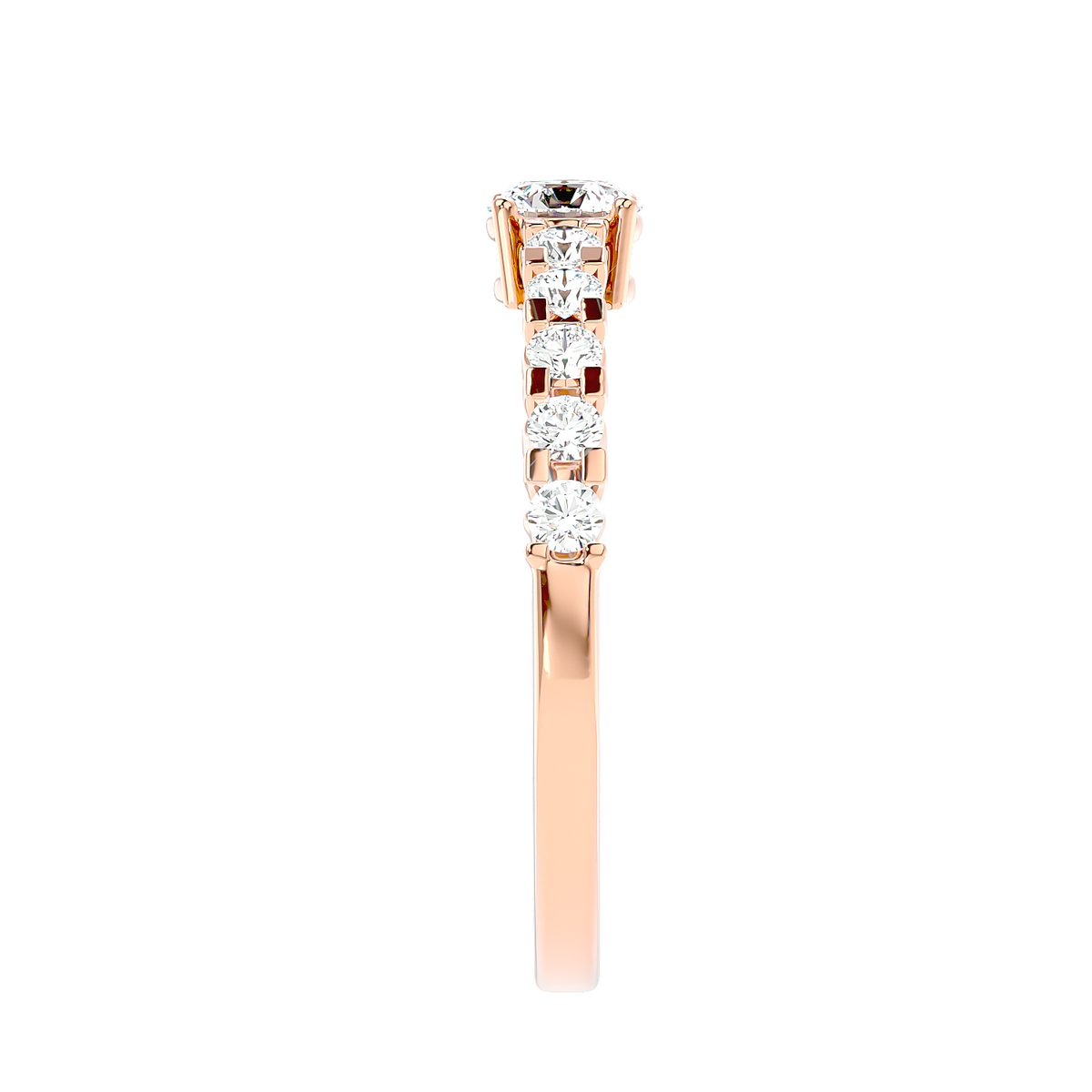 Graduated Side Stone Diamond Ring