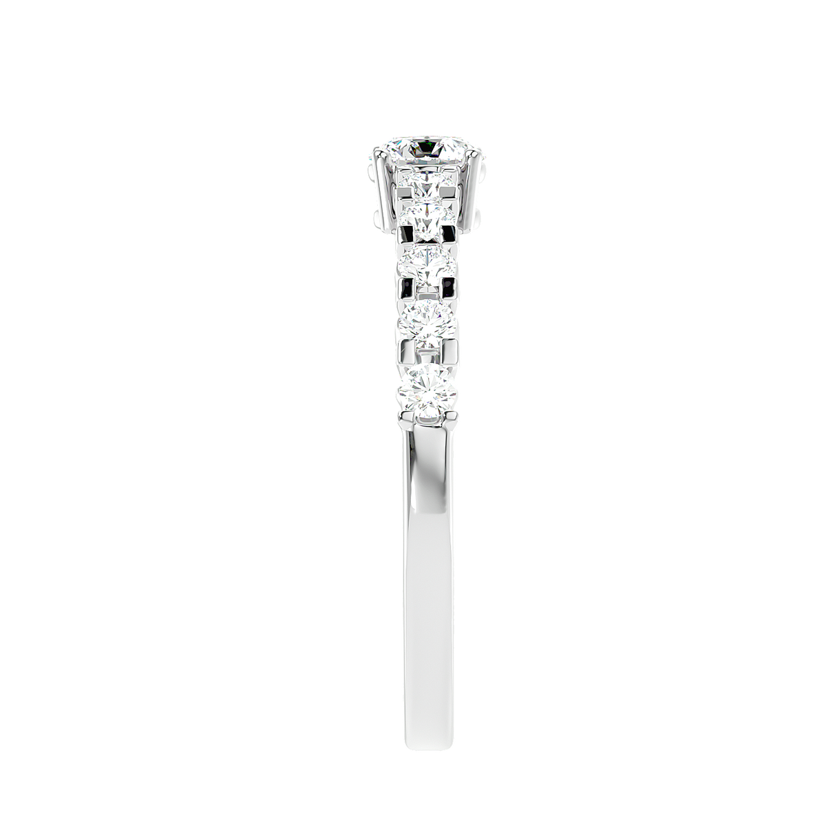 Graduated Side Stone Diamond Ring
